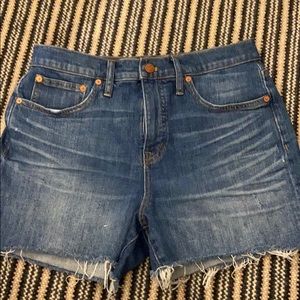 Madewell high rise shorts